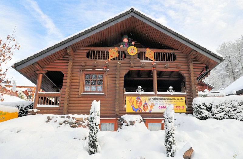 Ferienhaus im Winter