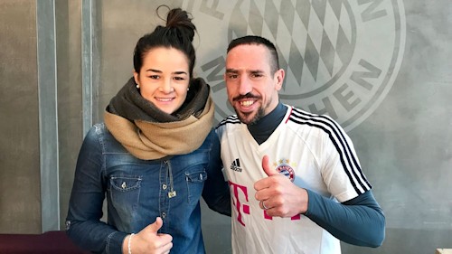 FCB-Frauen der Lena Lotzen und Franck Rib�ry