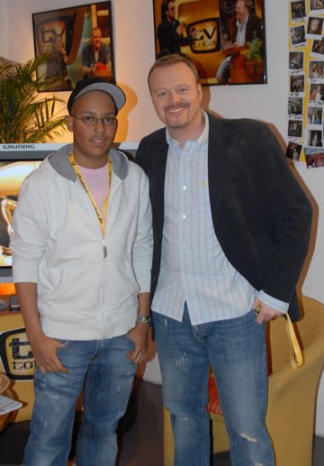 Dominik mit Stefan Raab