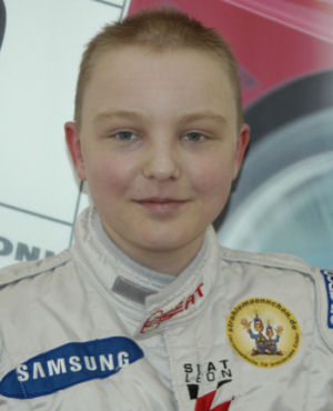 Philipp bei der DTM im Overall