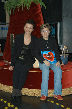 mit Joanna hinter den Kulissen