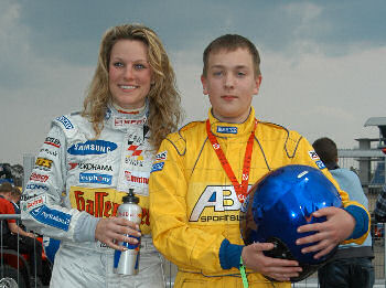 Niklas mit Christina Surer